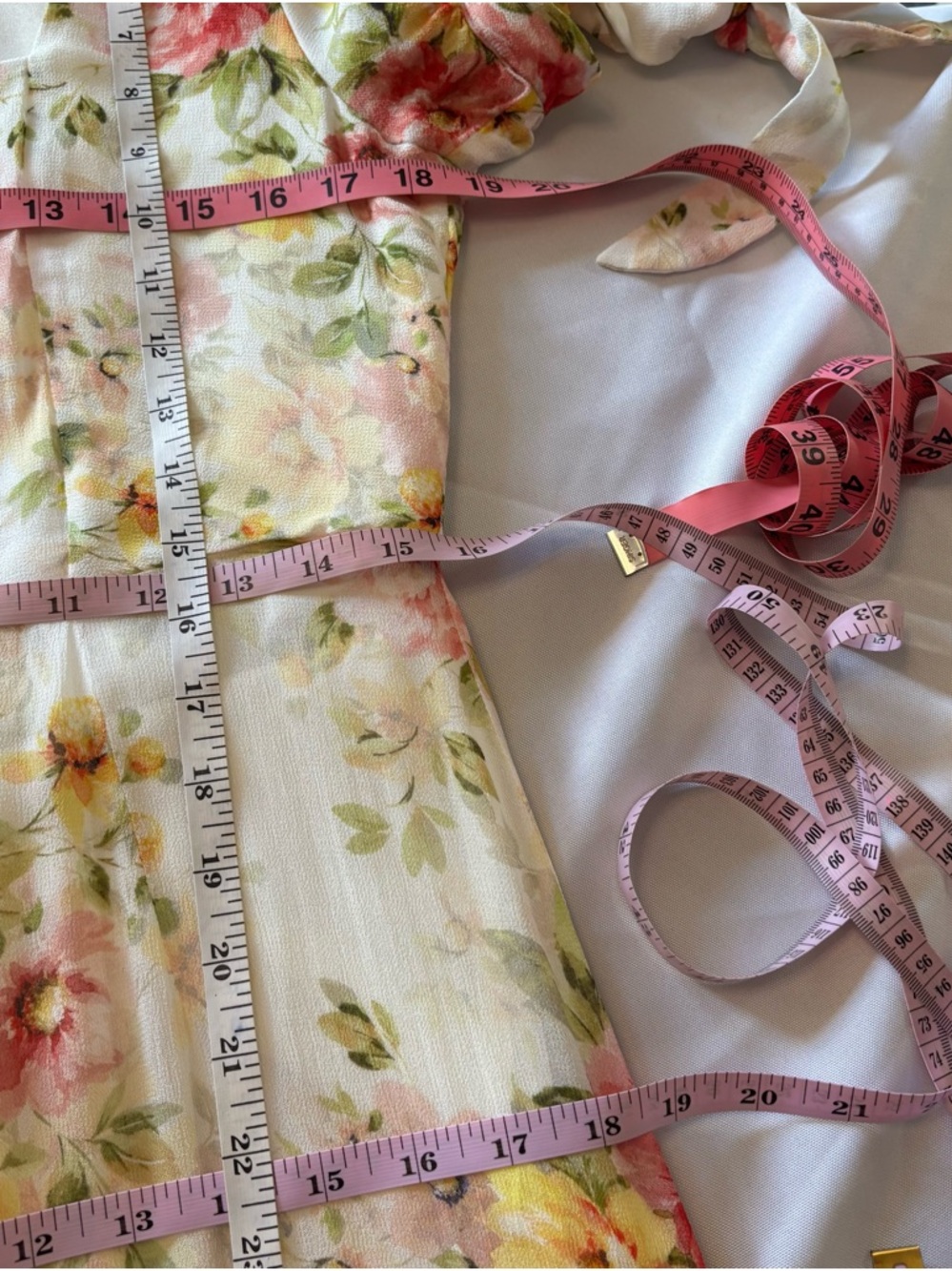 Yumi Kim Lydia Floral Bridesmaid Maxi Dress Sz XL Cottage core Run Small - Picture 5 of 16